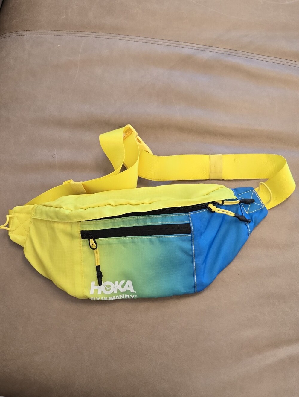 Hoka Yellow-Blue Gradient Waist Pack